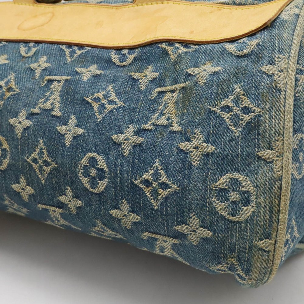 LOUIS VUITTON Monogram Denim Neo Speedy Boston Bag Blue M95019 - Picture 10 of 10
